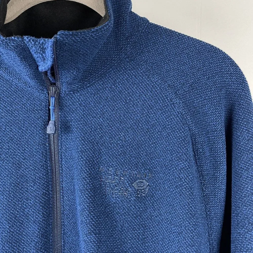 Mountain Hardwear 1/4 Zip Microfleece Pullover Jacket Blue Mens‎ Large
